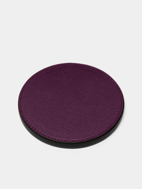 Giobagnara - Nick Leather Fast Wireless Charger - Purple - ABASK - 