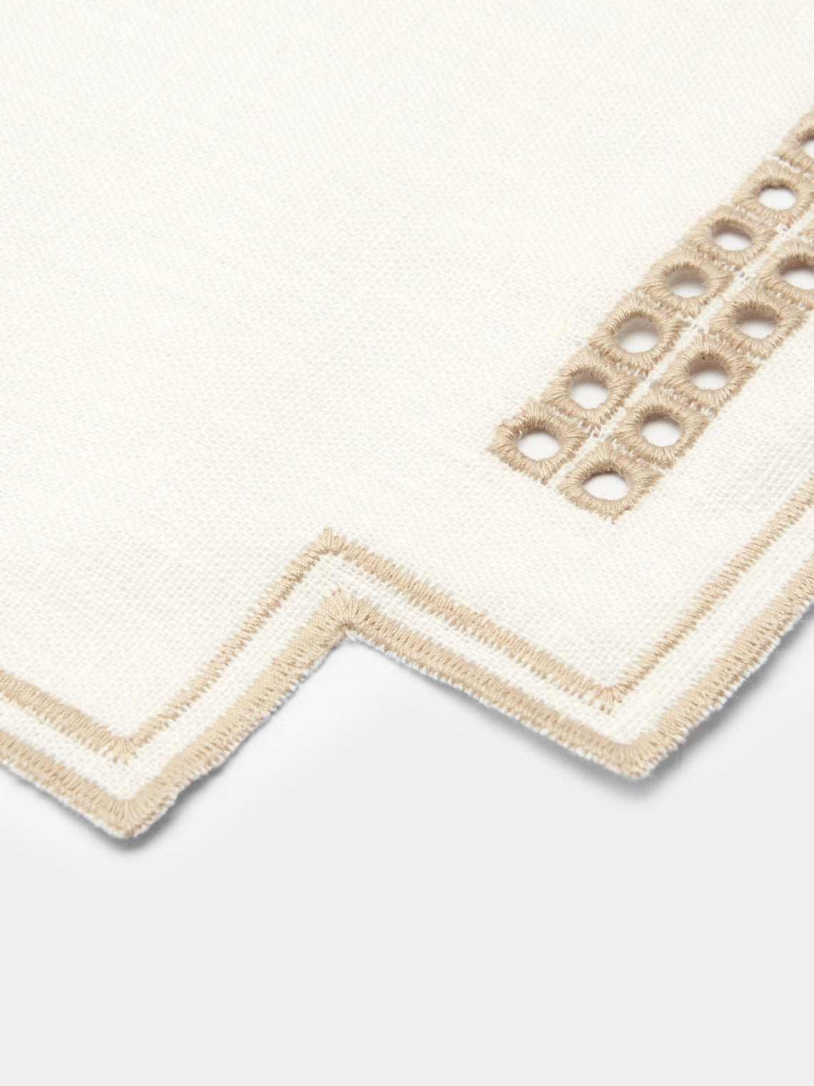 Borgo delle Tovaglie - Eva Embroidered Linen Placemats (Set of 4) -  - ABASK