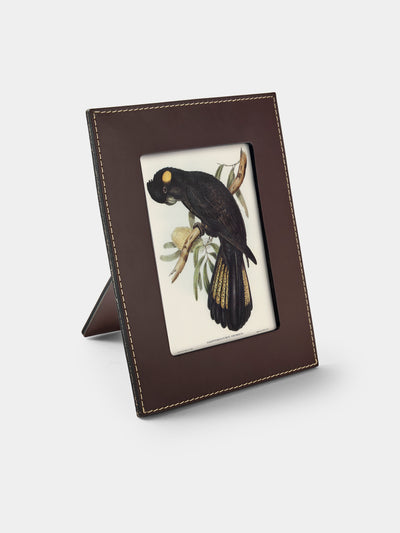 Oscar Maschera - Punti Leather Photo Frame (5x7") - Dark Brown - ABASK - 