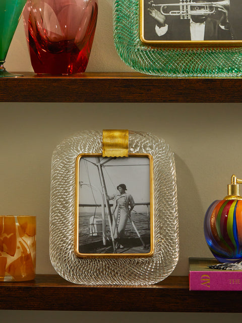 Antique and Vintage - Mid-Century Murano Glass Photo Frame -  - ABASK