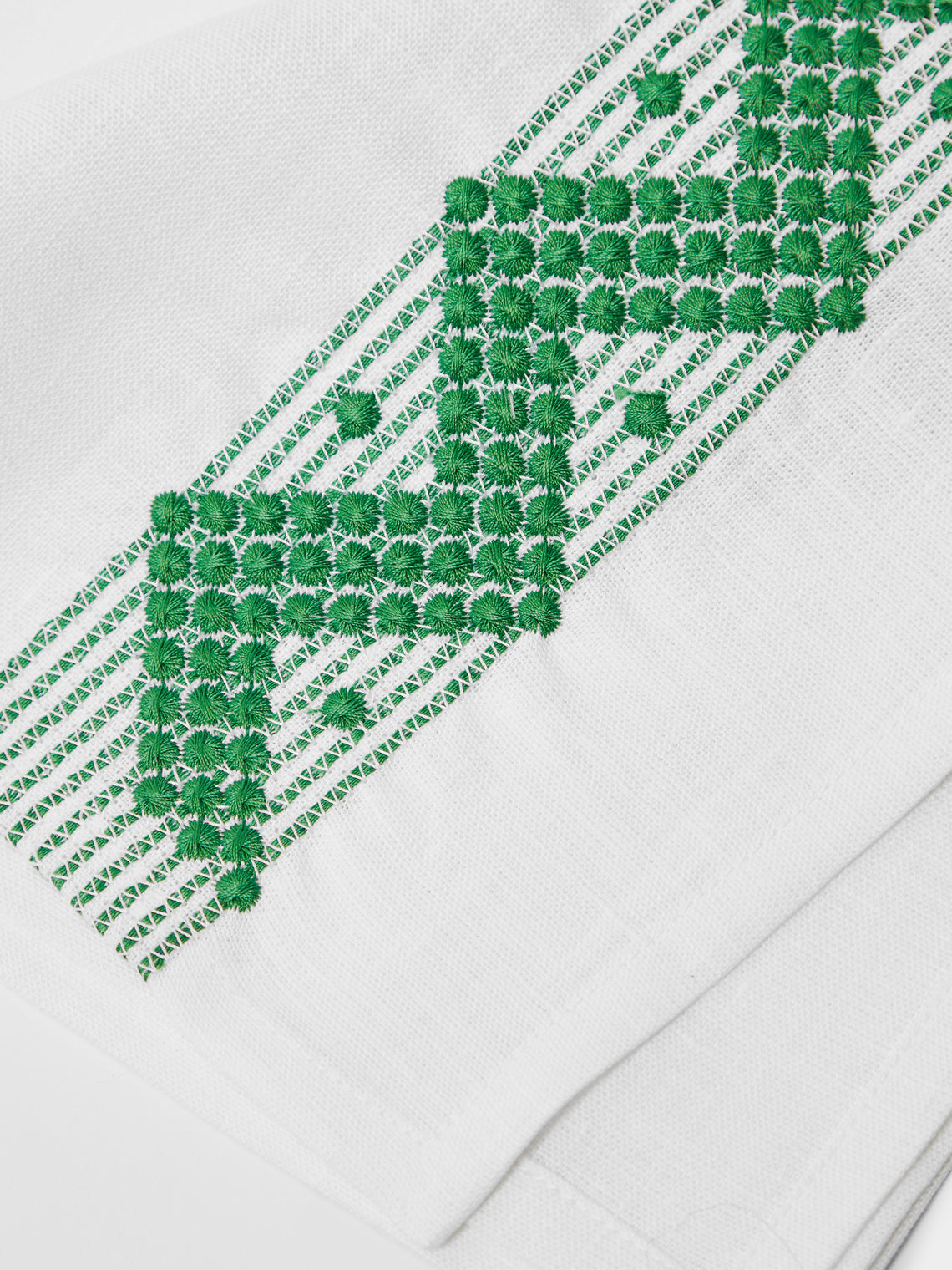 The Table Love - Zigzag Hand-Embroidered Linen Napkins (Set of 4) -  - ABASK