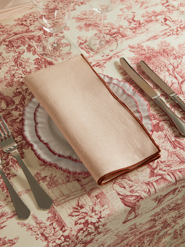 Borgo delle Tovaglie - Filo Linen Extra Large Napkins (Set of 4) - Pink - ABASK
