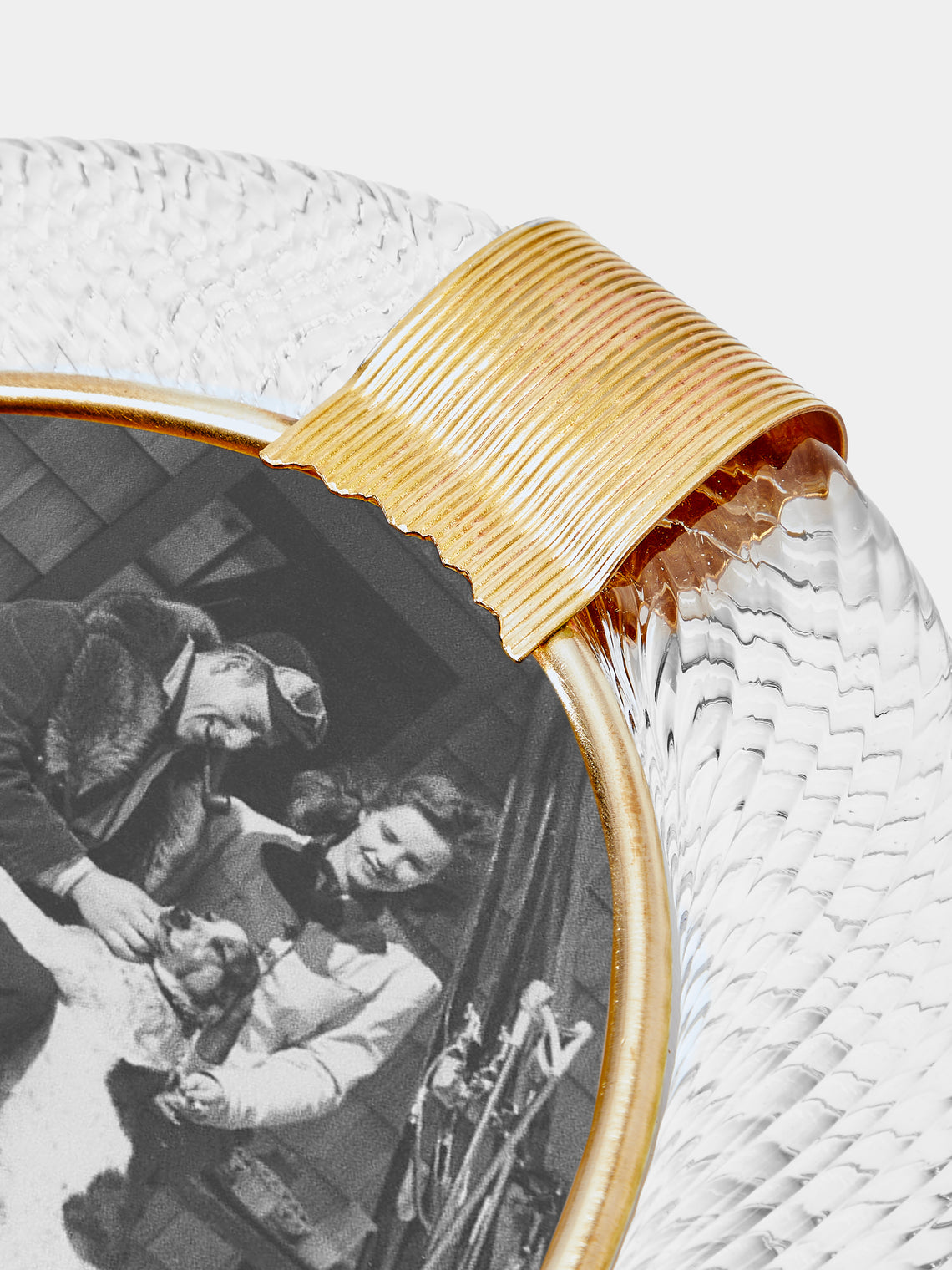 Antique and Vintage - 1960s Murano Glass Photo Frame - Clear - ABASK