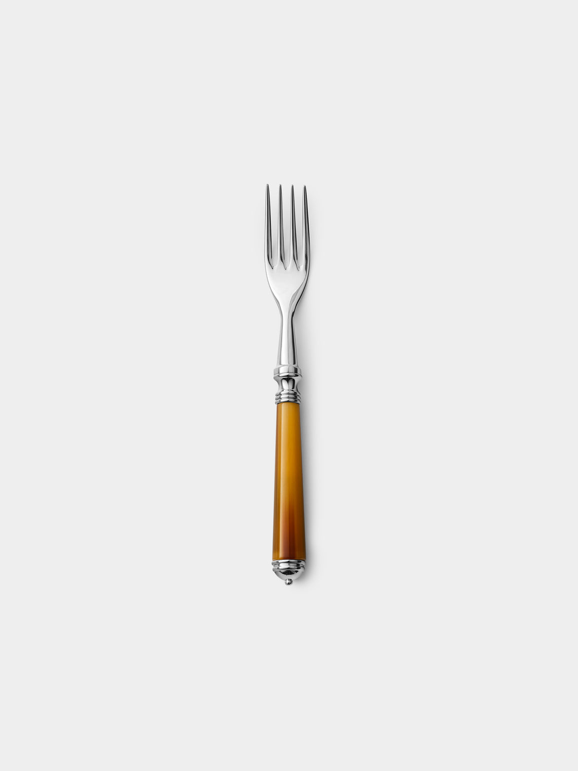 Alain Saint-Joanis - Marbella Dark Horn Resin Dessert Cutlery (Set of 4) - Brown - ABASK