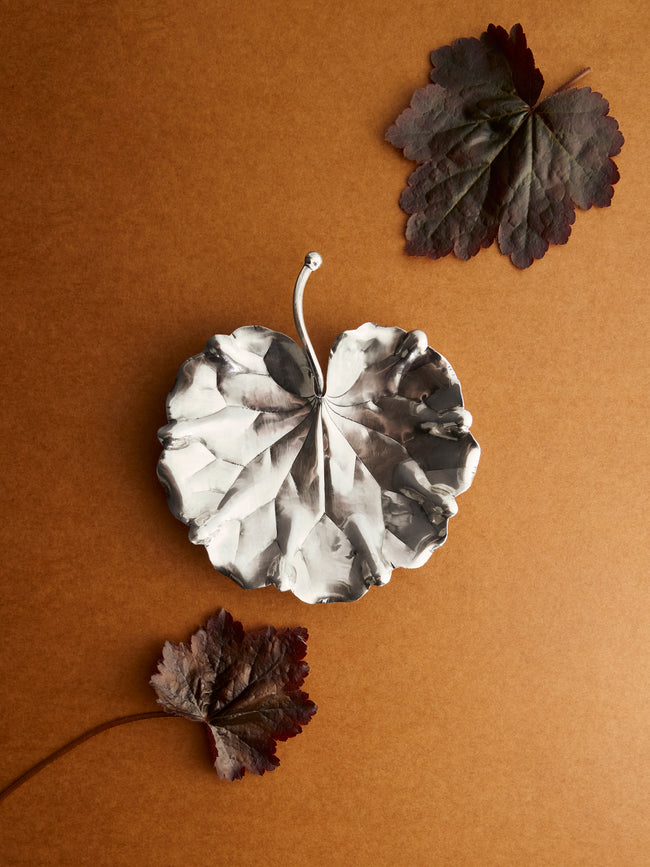 Antique and Vintage - 1970s Buccellati Solid Silver Geranium Leaf - Silver - ABASK