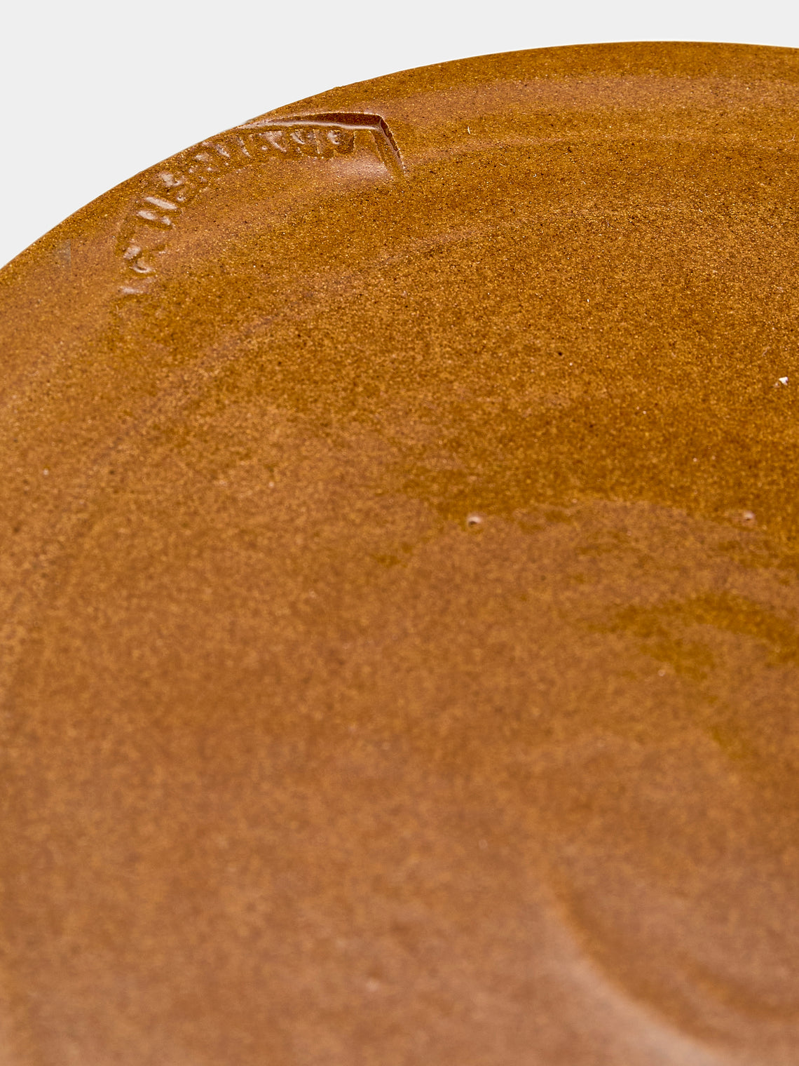 Poterie d’Évires - Flowers Hand-Painted Ceramic Round Pie Dish - Light brown - ABASK