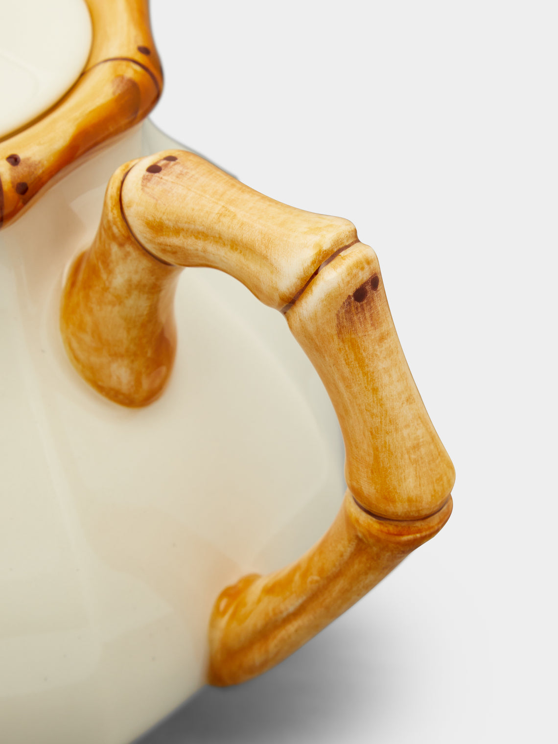 Este Ceramiche - Bamboo Hand-Painted Ceramic Teapot -  - ABASK