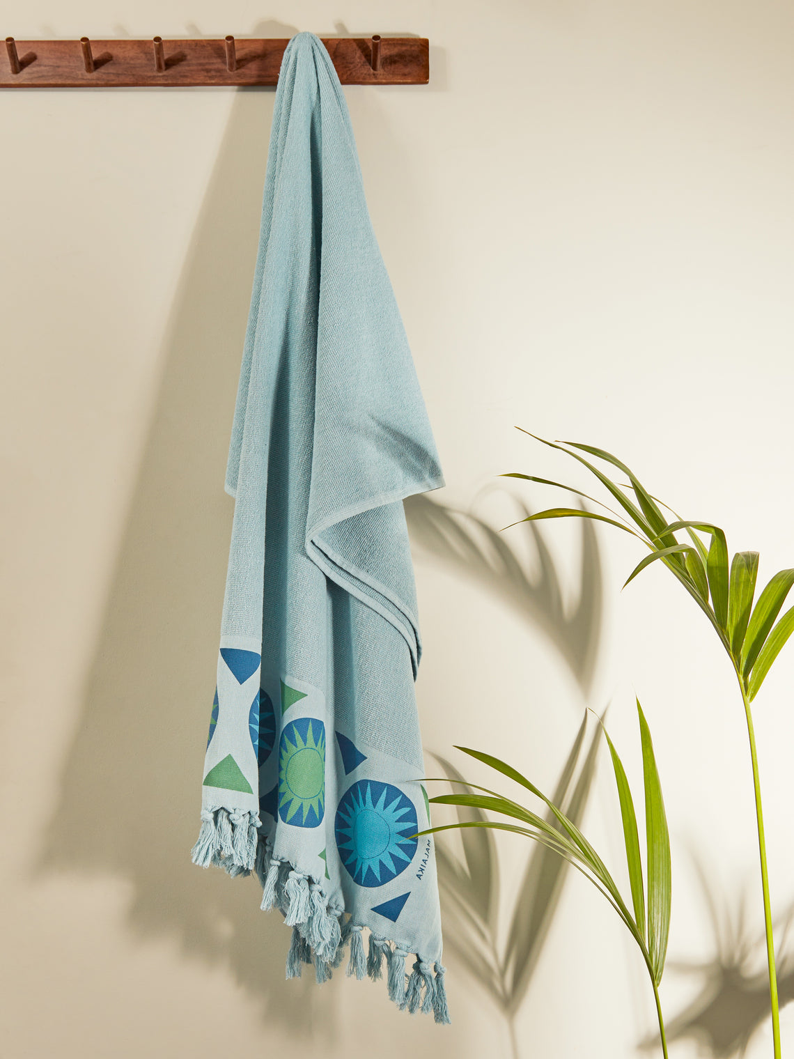 Anūt Cairo - Sunshine Hand-Printed Cotton Beach Towels (Set of 2) -  - ABASK