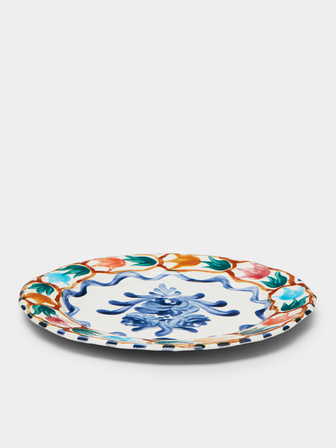Zsuzsanna Nyul - Hand-Painted Ceramic Dinner Plates (Set of 4) -  - ABASK