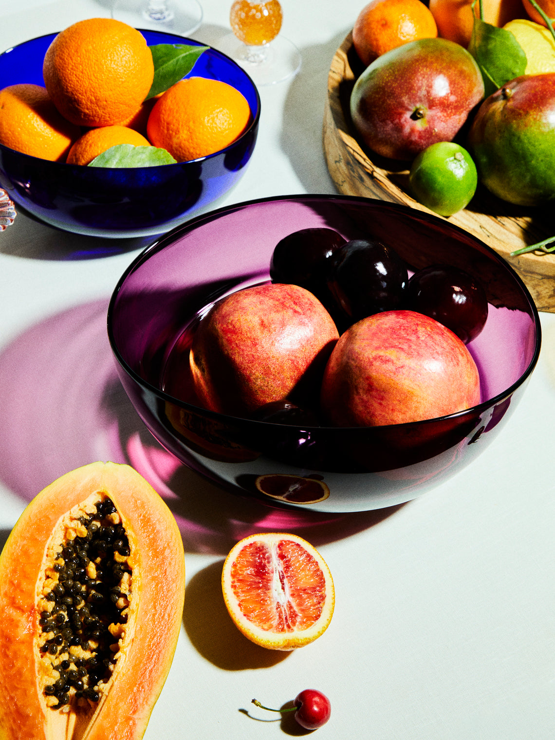 Stewart Hearn - Oval Encalmo Hand-Blown Glass Bowl -  - ABASK