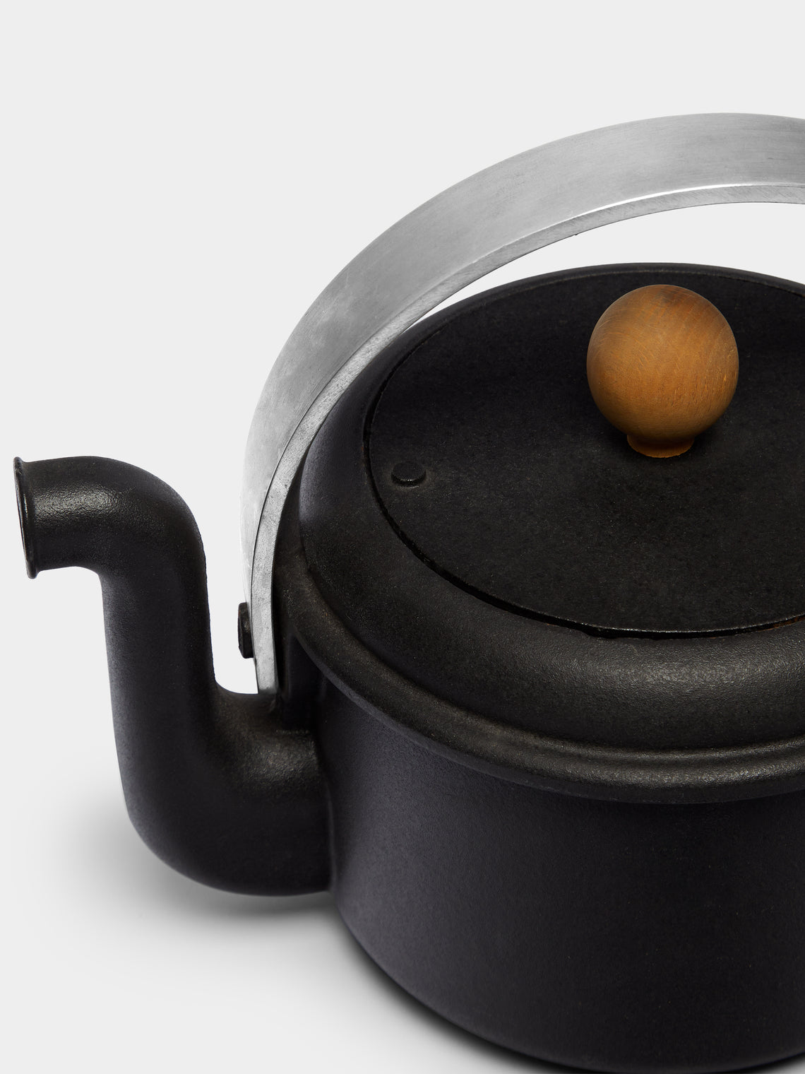 Antique and Vintage - Mid-Century Carl Auböck for Ostovics Culinar Cast Iron Kettle -  - ABASK