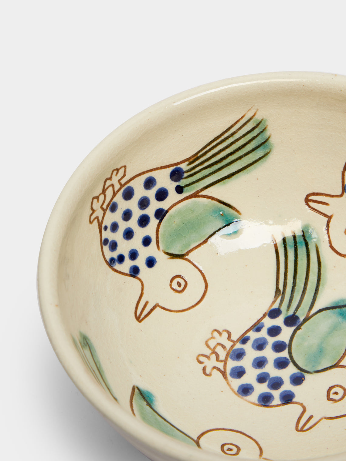 Anut - Hand-Painted Bird Cereal Bowls (Set of 4) -  - ABASK