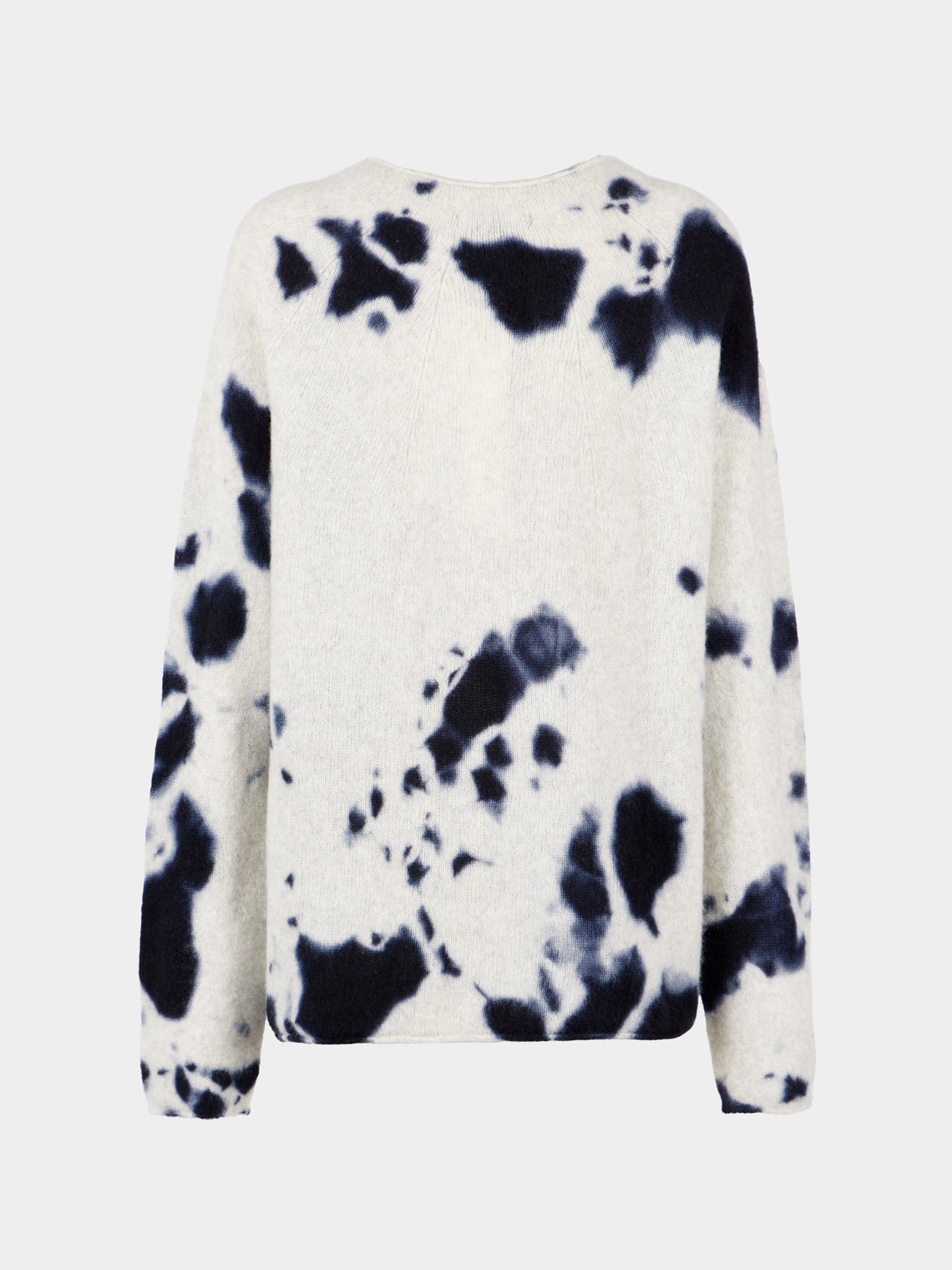 Suzusan - Madara Shibori Cashmere Seamless Sweater | Size: M - Blue - ABASK