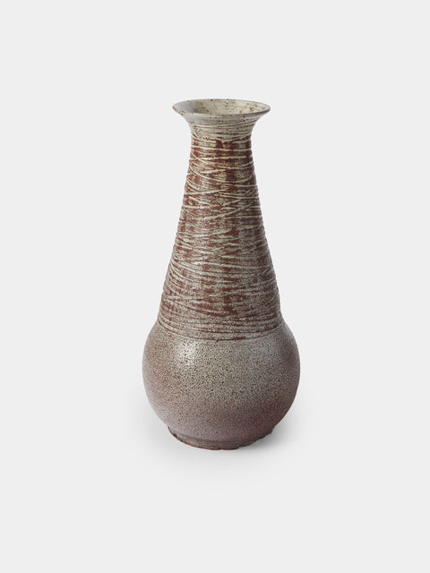Antique and Vintage - 1950s Accolay Vase - Brown - ABASK - 