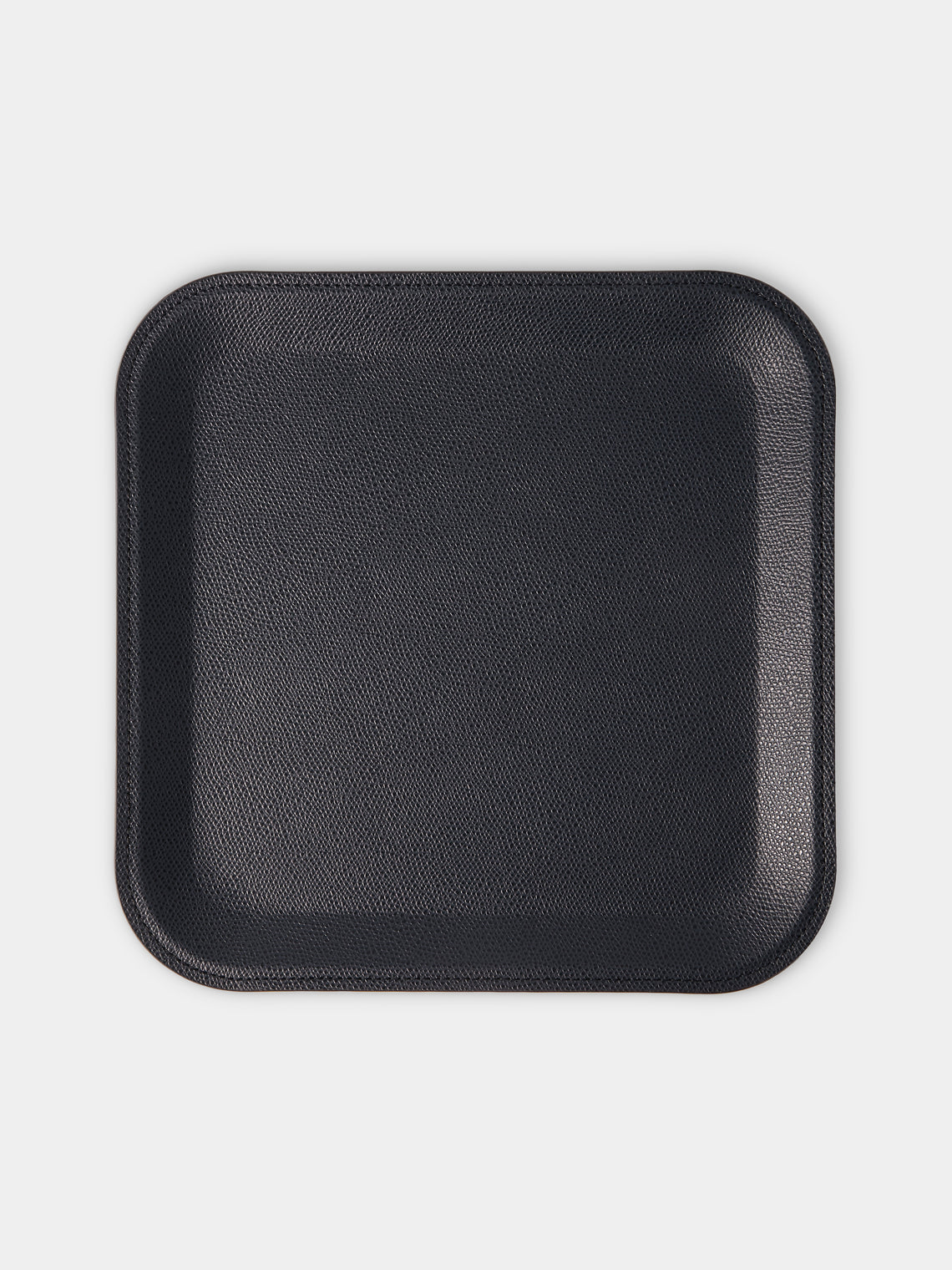 Pinetti - Victor Leather Trinket Tray (10in/25cm) - Navy - ABASK - 
