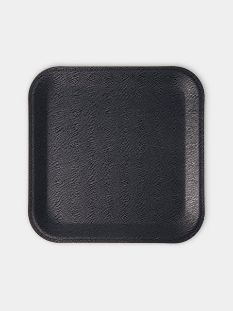 Pinetti - Victor Leather Trinket Tray (10in/25cm) - Navy - ABASK - 