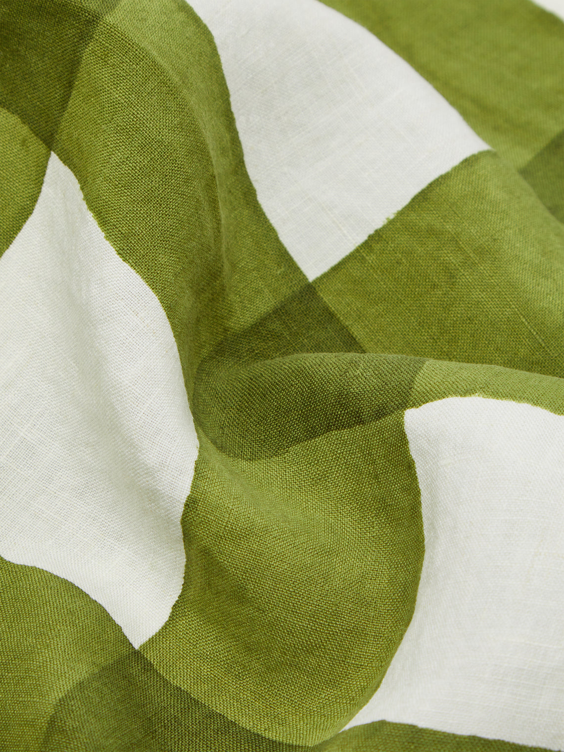 Stamperia Bertozzi - Gingham Hand-Painted Linen Napkins (Set of 4) -  - ABASK