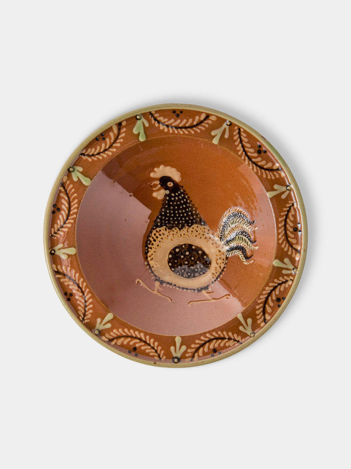 Poterie d’Évires - Animals Hand-Painted Ceramic Breakfast Bowls (Set of 4) - Light Brown - ABASK