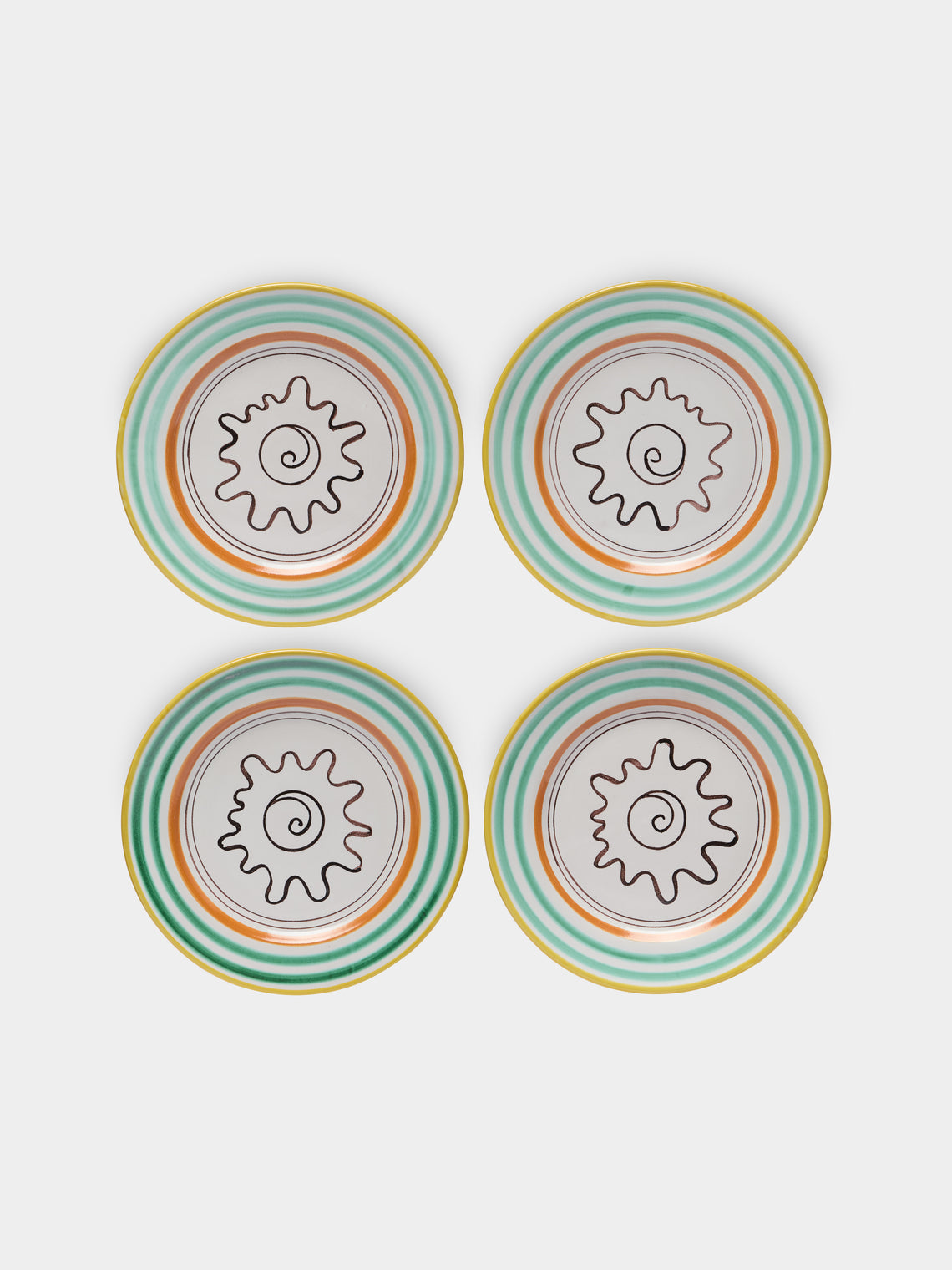 Ceramica Pinto - Vietri Hand-Painted Dinner Plates (Set of 4) -  - ABASK