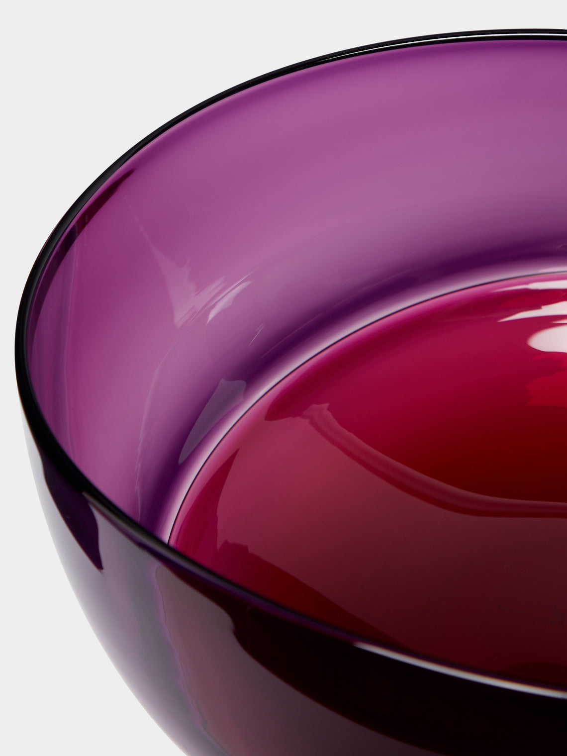 Stewart Hearn - Oval Encalmo Hand-Blown Glass Bowl -  - ABASK