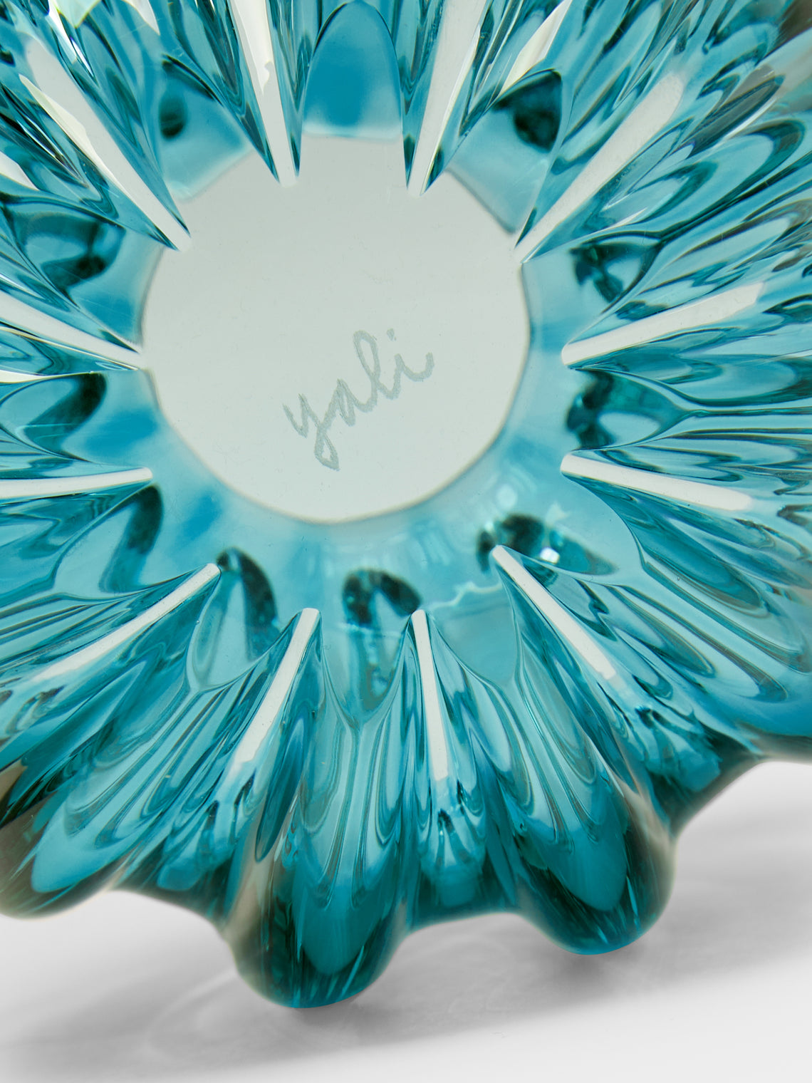 Yali Glass - Fiori Uovo Hand-Blown Murano Glass Bud Vase (4.5in/12cm) - Green - ABASK