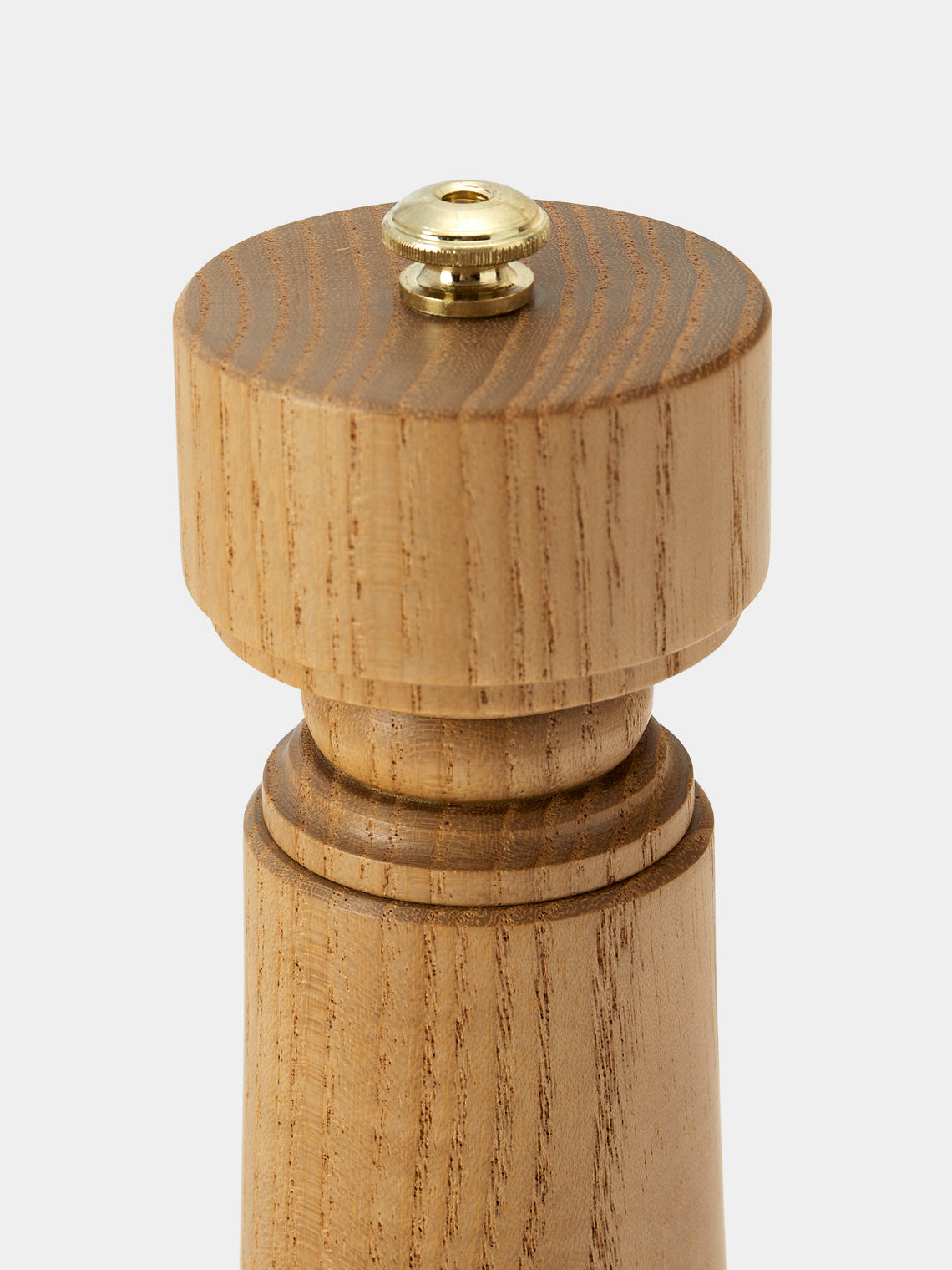 Yamani Woodworks - Hand-Turned Wood Pepper Mill (9in/23cm) - Brown - ABASK