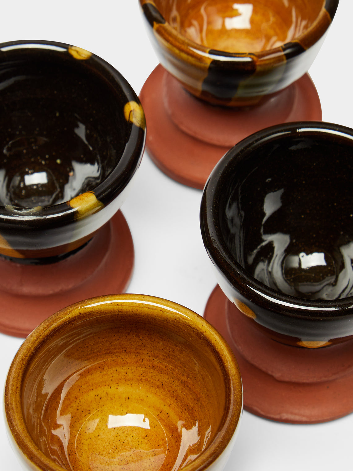 Mike Parry - Slipware Egg Cups (Set of 4) -  - ABASK