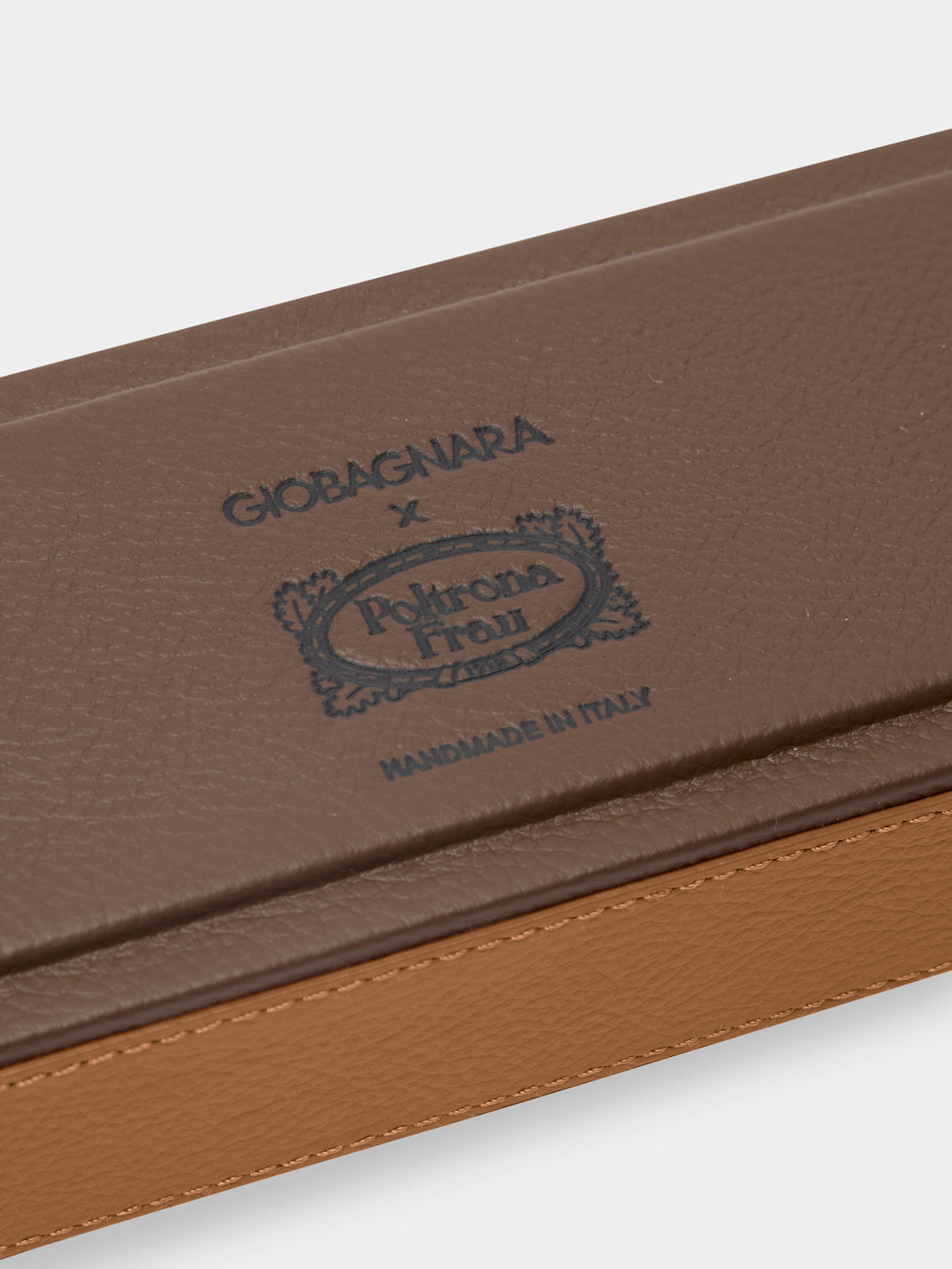 Giobagnara x Poltrona Frau - Leather Flat Pen Holder - Tan - ABASK