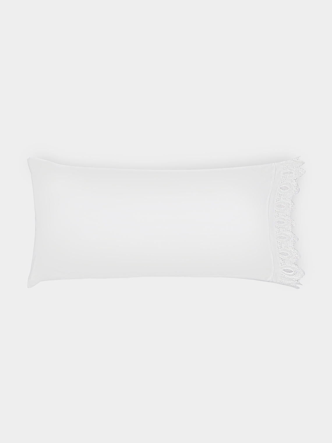 Los Encajeros - Mimi Lace-Appliqué Cotton King Pillowcases (Set of 2) - White - ABASK - 