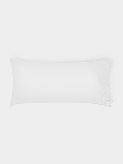 Los Encajeros - Mimi Lace-Appliqué Cotton King Pillowcases (Set of 2) - White - ABASK - 