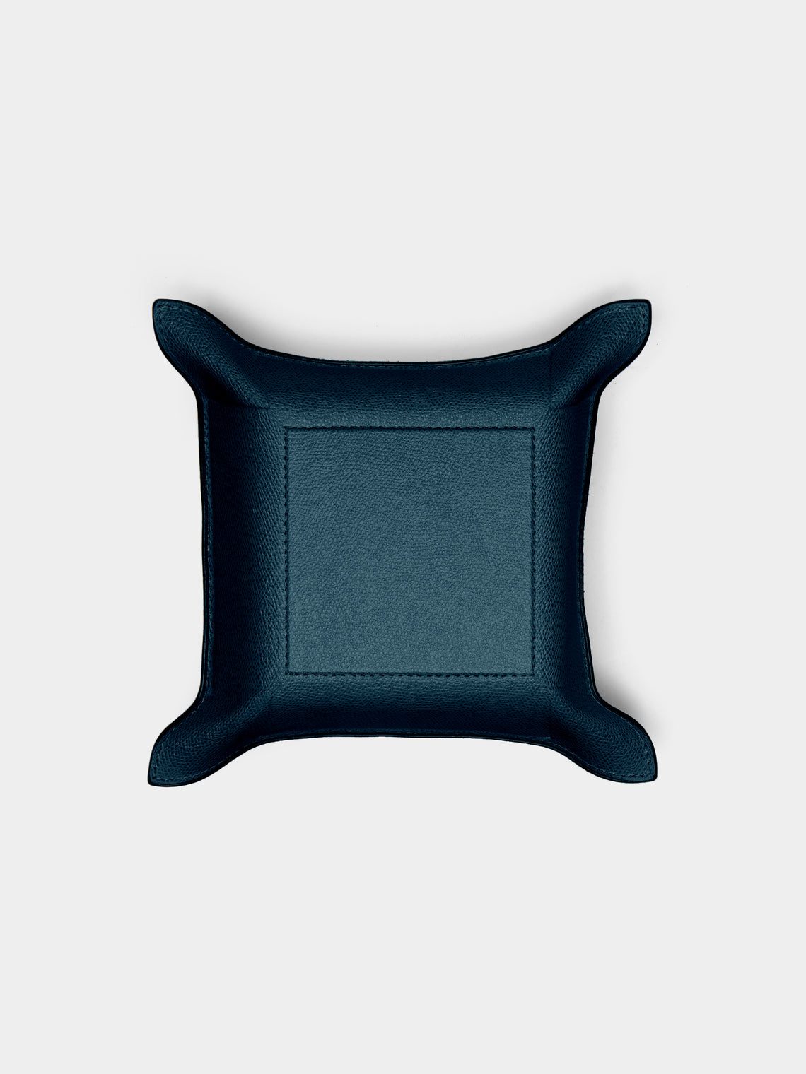 Giobagnara - Jack Leather Square Valet Tray - Blue - ABASK - 
