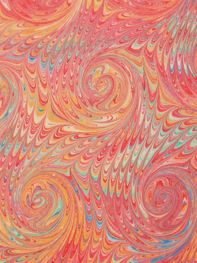 Giannini Firenze - Hand-Marbled Leather Bound Photo Album -  - ABASK