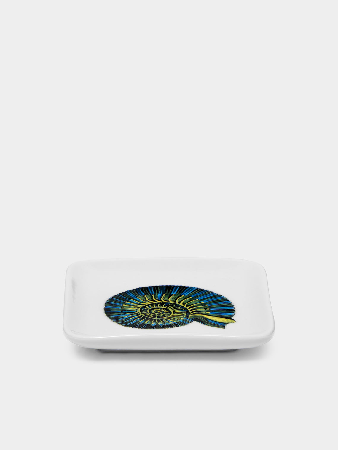 Fornasetti - Conchiglia Fossile Hand-Painted Porcelain Ashtray -  - ABASK