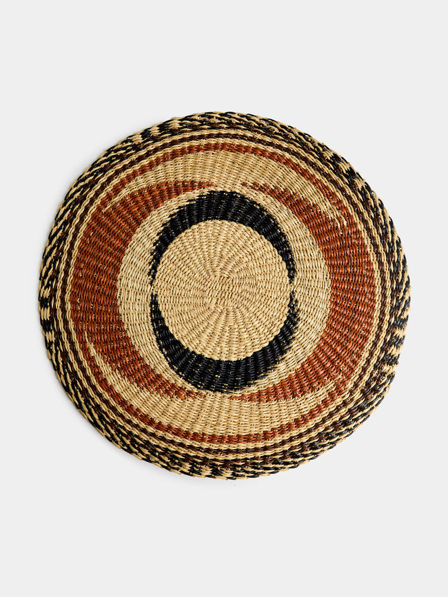 Baba Tree - Handwoven Elephant Glass Placemats (Set of 4) - Natural - ABASK - 
