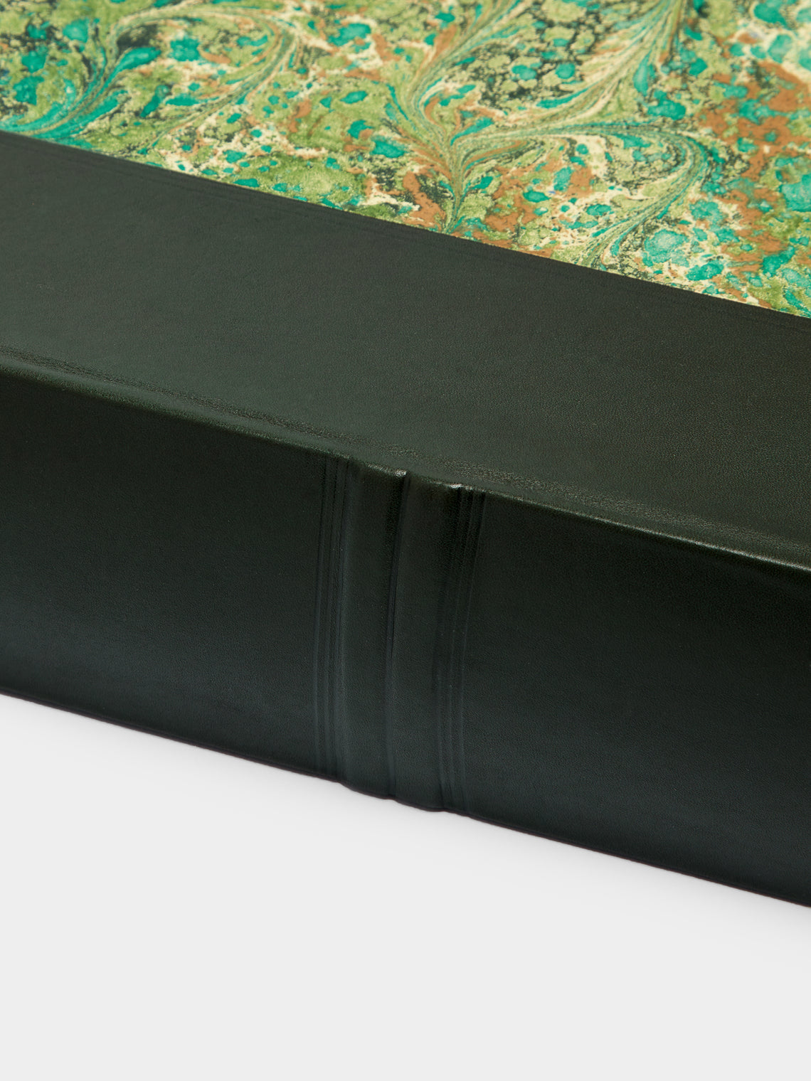 Giannini Firenze - Hand-Marbled Leather Bound Photo Album -  - ABASK