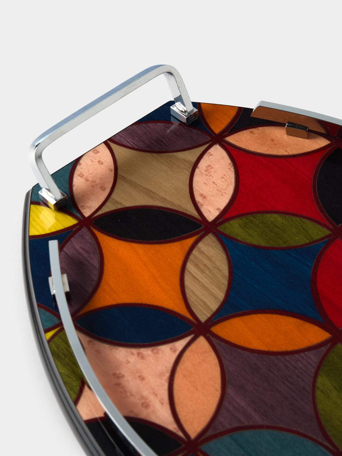 Mastellone Giuseppe - Wood Inlay Tray (12.5in/32cm) - Multiple - ABASK