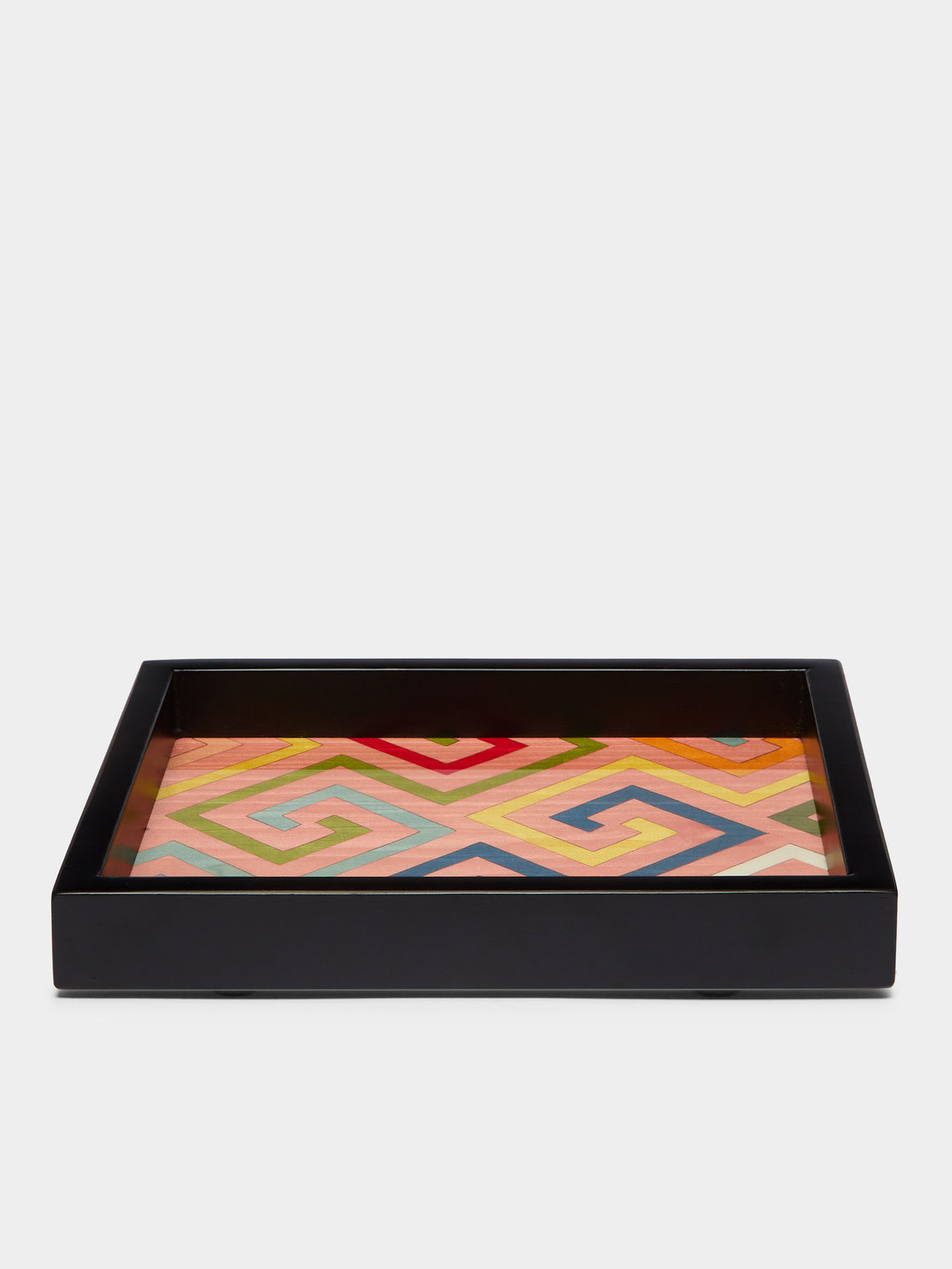 Biagio Barile - Labyrinth Wood Inlay Small Tray -  - ABASK