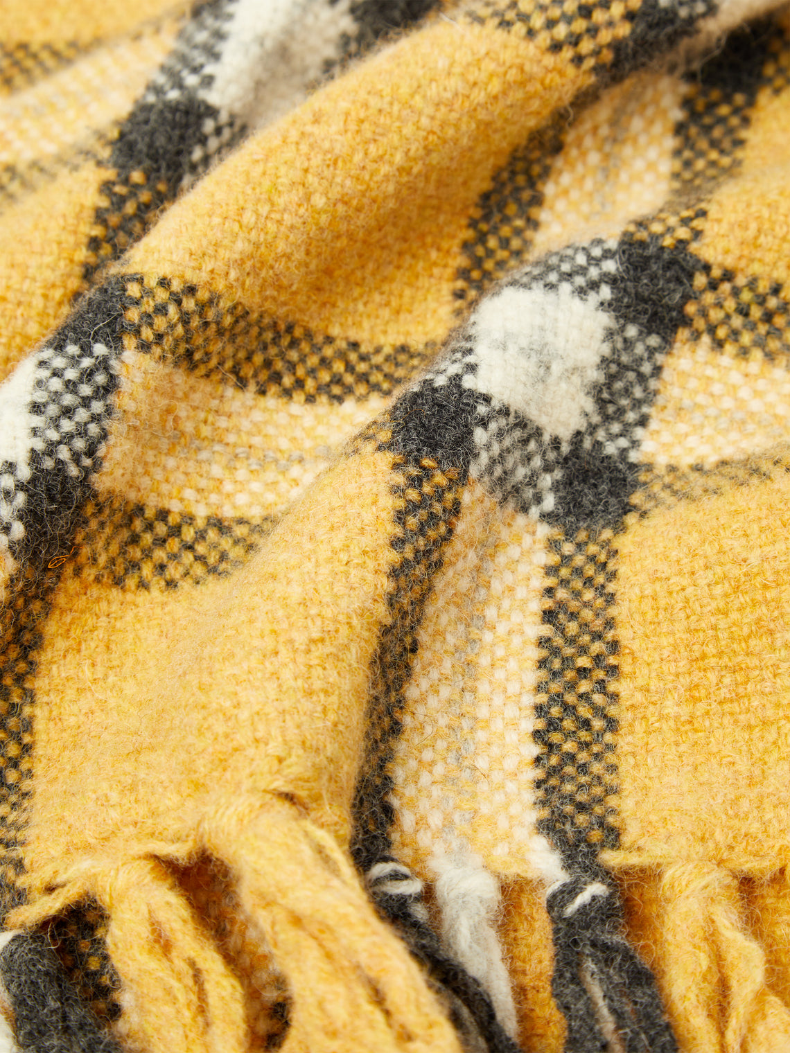 Hollie Ward - Archthine Handwoven Shetland Wool Check Blanket -  - ABASK