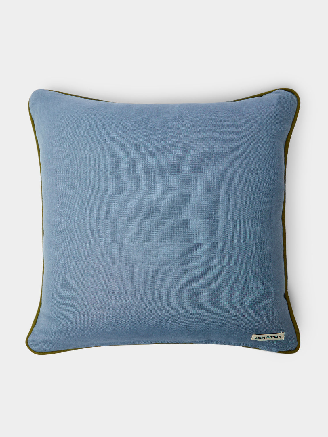 Lora Avedian - Aster Hand-Embroidered Linen Cushion -  - ABASK