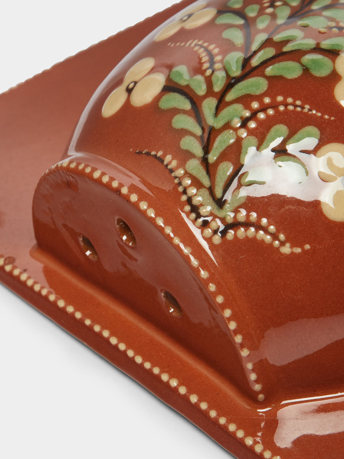 Poterie d’Évires - Flowers Hand-Painted Ceramic Single Utensil Holder -  - ABASK