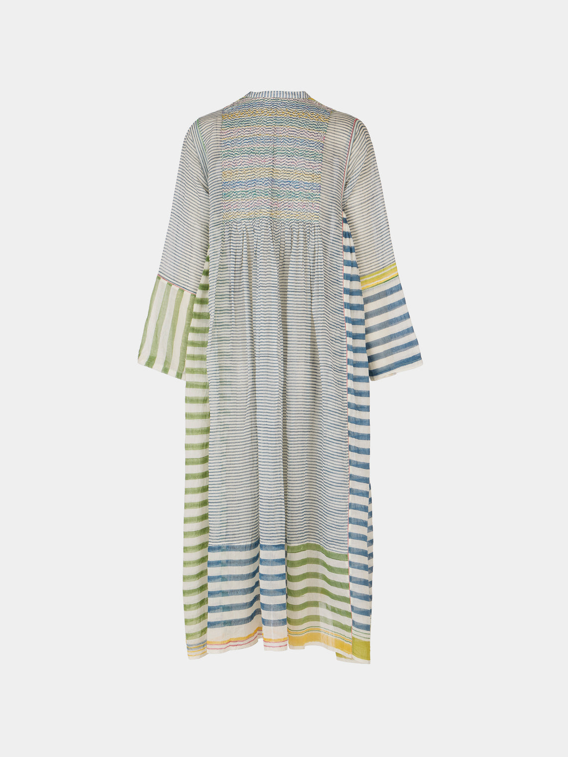 Injiri - Amber 88 Hand-Loomed Cotton and Silk Dress | Size: S - Multiple - ABASK