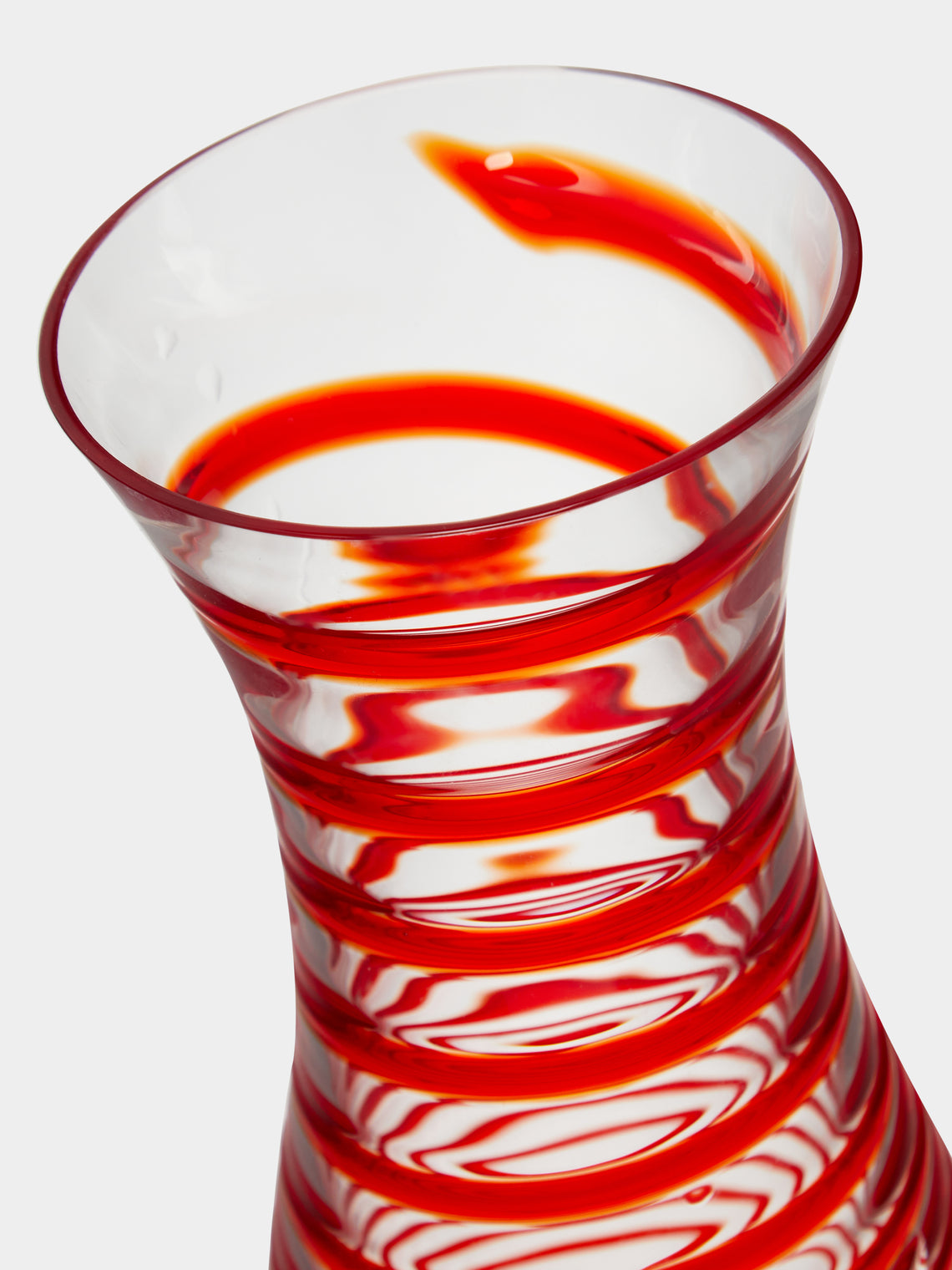Carlo Moretti - Spiral Hand-Blown Murano Glass Decanter -  - ABASK