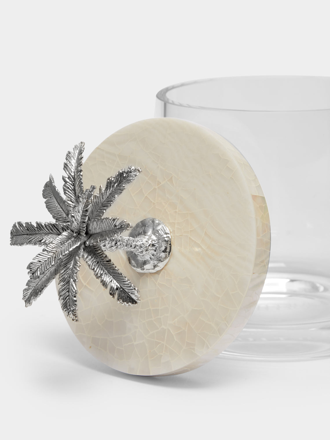 Objet Luxe - Silver-Plated, Shell and Glass Jar -  - ABASK