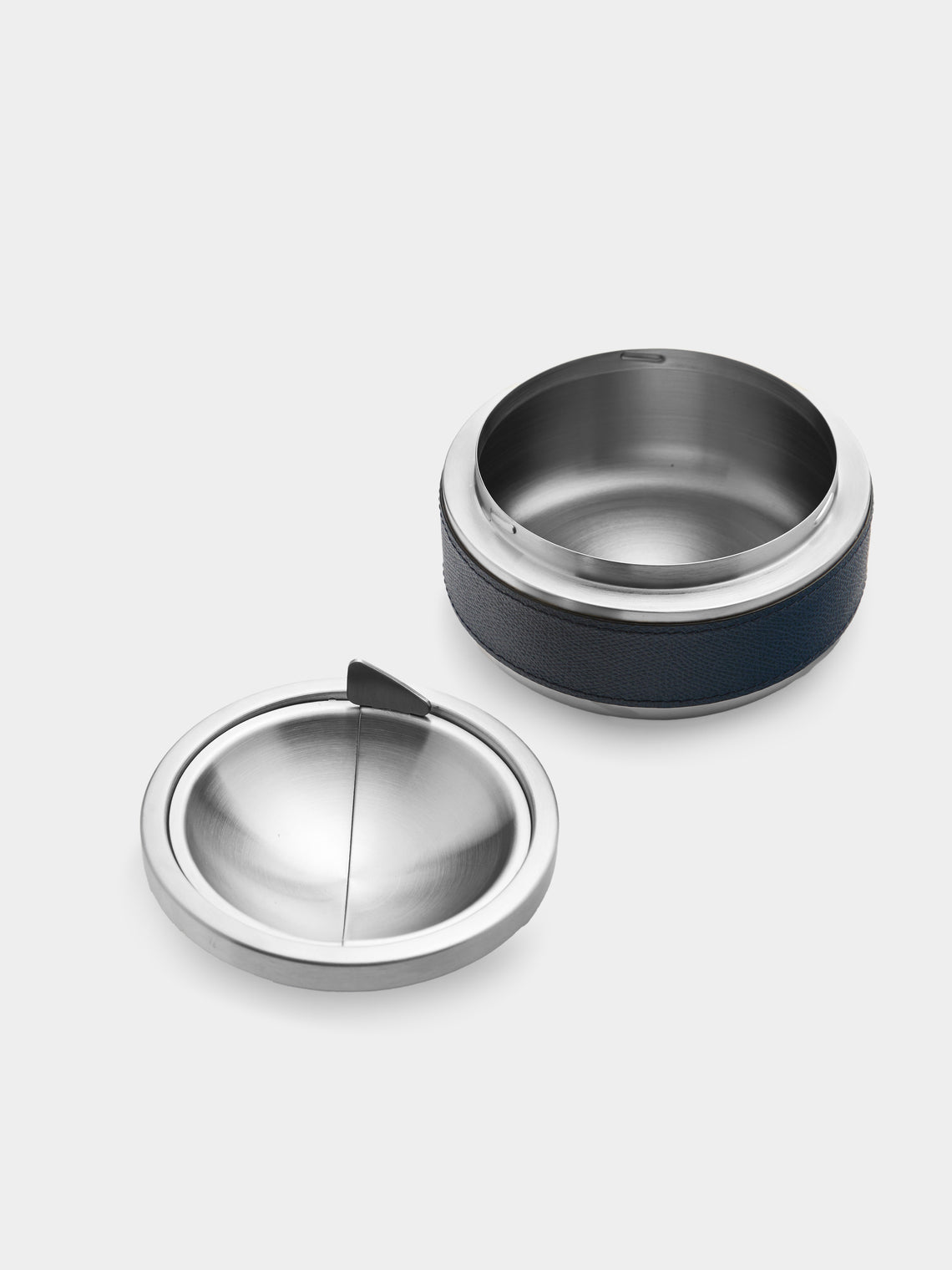 Giobagnara - Libeccio Leather Tipping Ashtray - Navy - ABASK