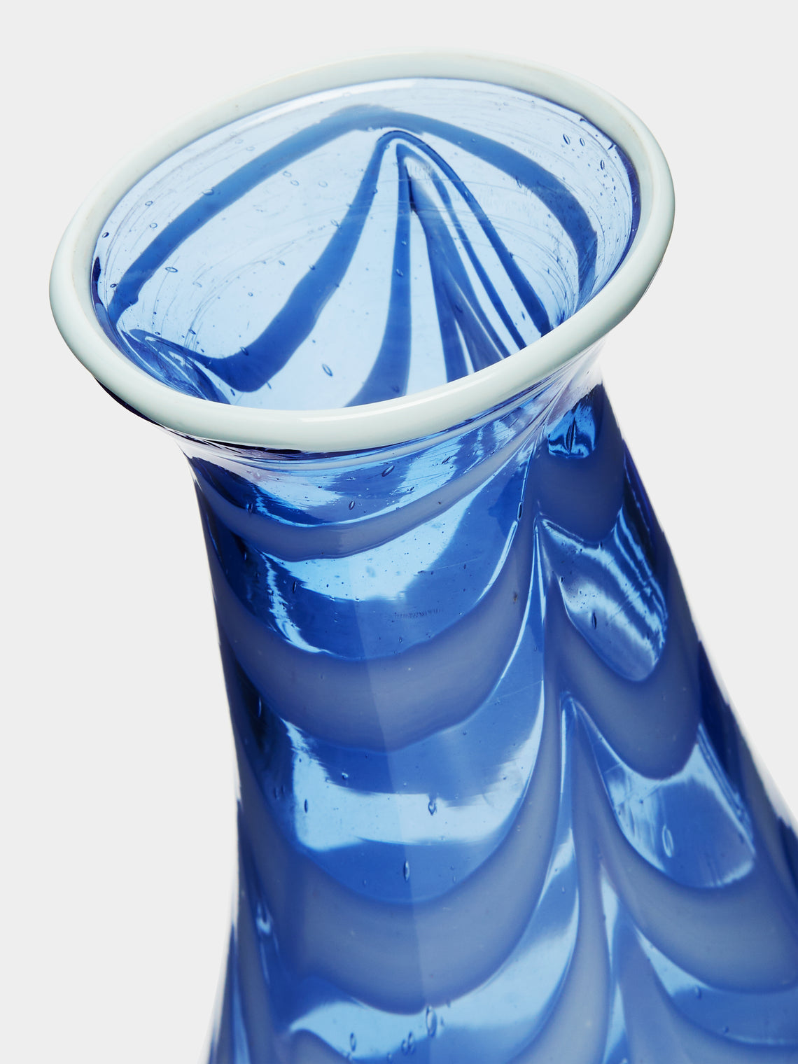 Antique and Vintage - Mid-Century Marbled Glass Vase -  - ABASK