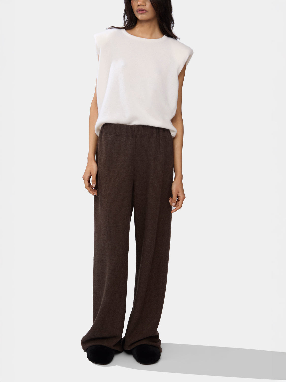 Frenckenberger - SL Mini Shoulder Cashmere Sleeveless Top -  - ABASK