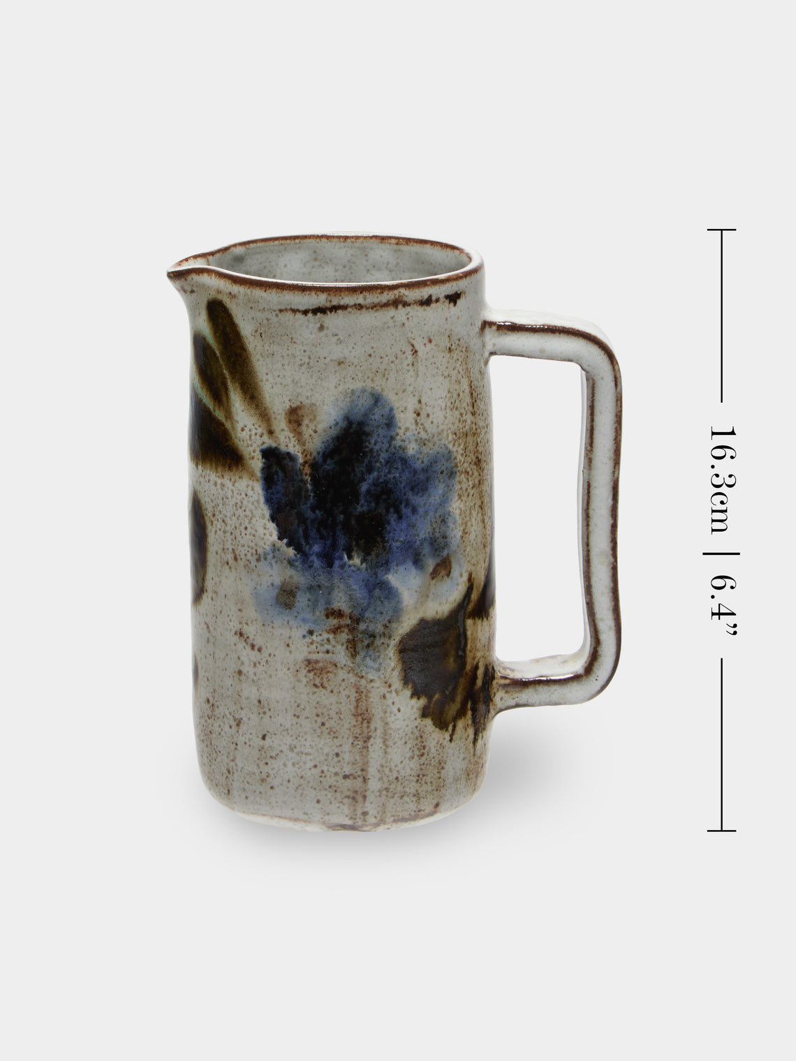 Antique and Vintage - Mid-Century Ceramic Pitcher - Natural - ABASK