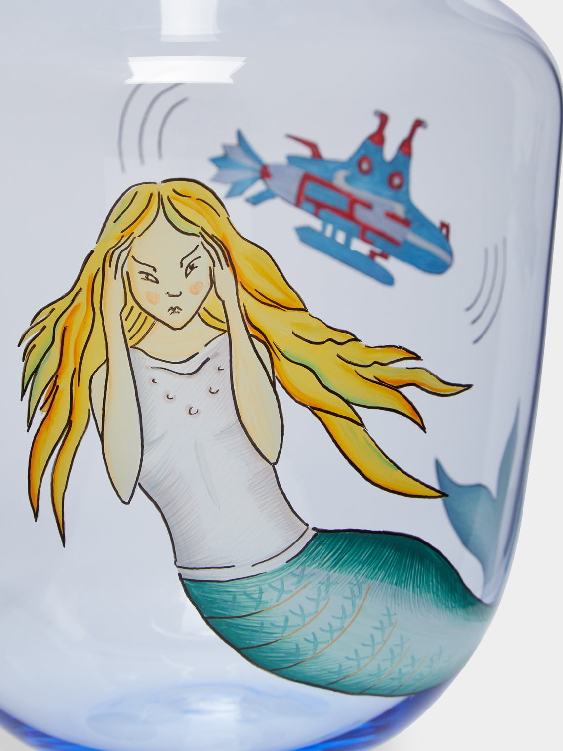 Lobmeyr - High Seas Hand-Painted Crystal Pitcher -  - ABASK