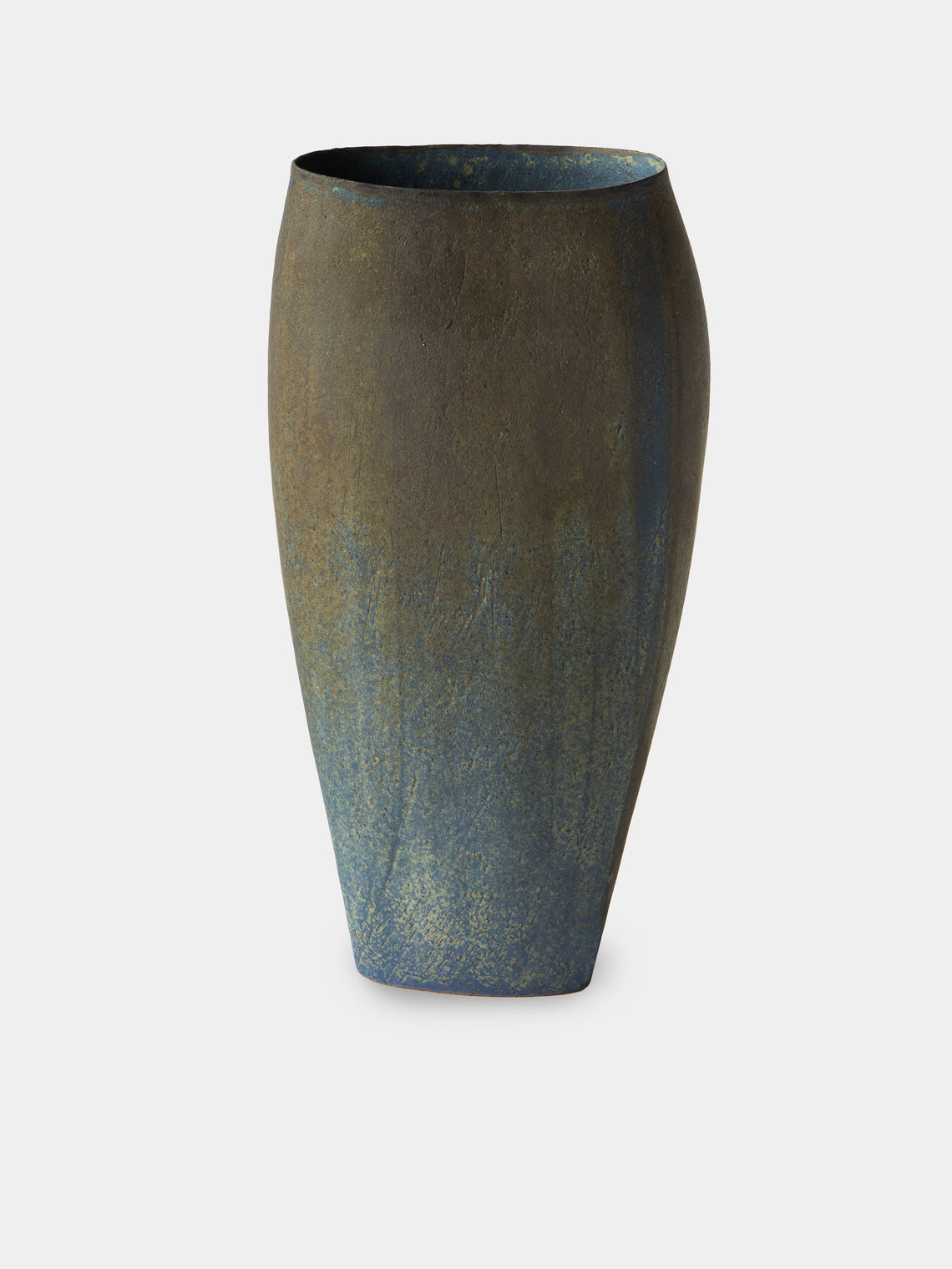 Linda Ouhbi - 21/2025 Hand-Built Stoneware Vase (15.5in/39cm) - Blue - ABASK - 
