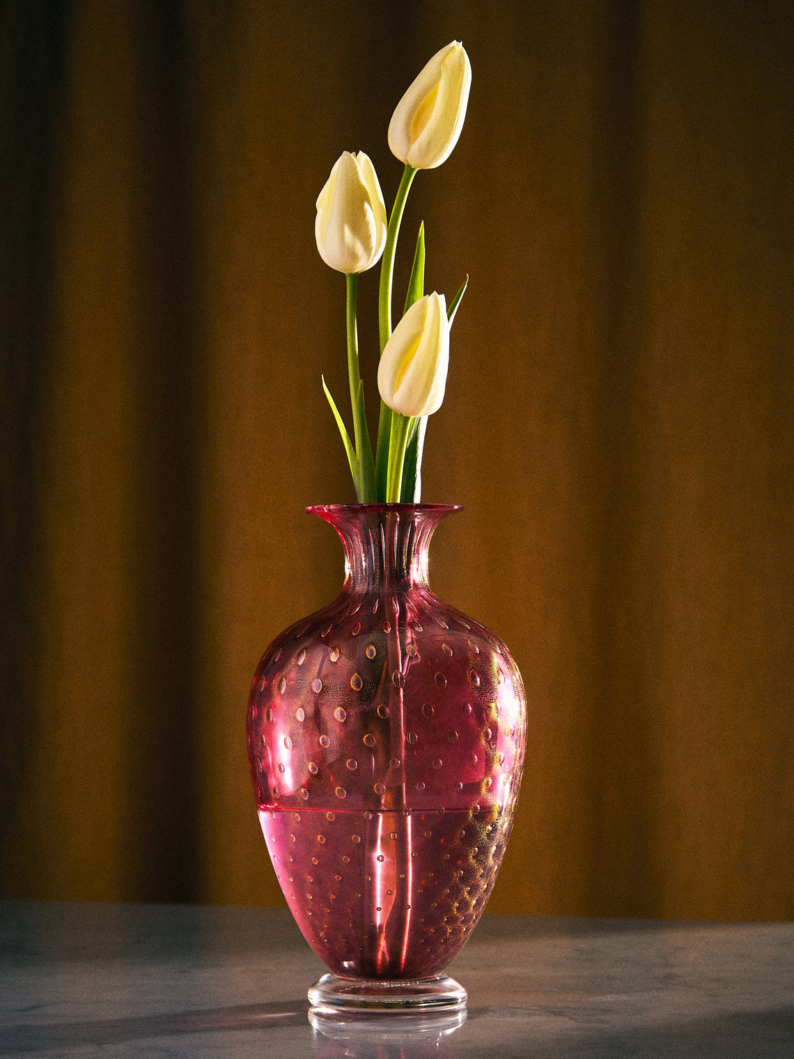 Antique and Vintage - 1960s Seguso Bullicante Murano Glass Vase -  - ABASK